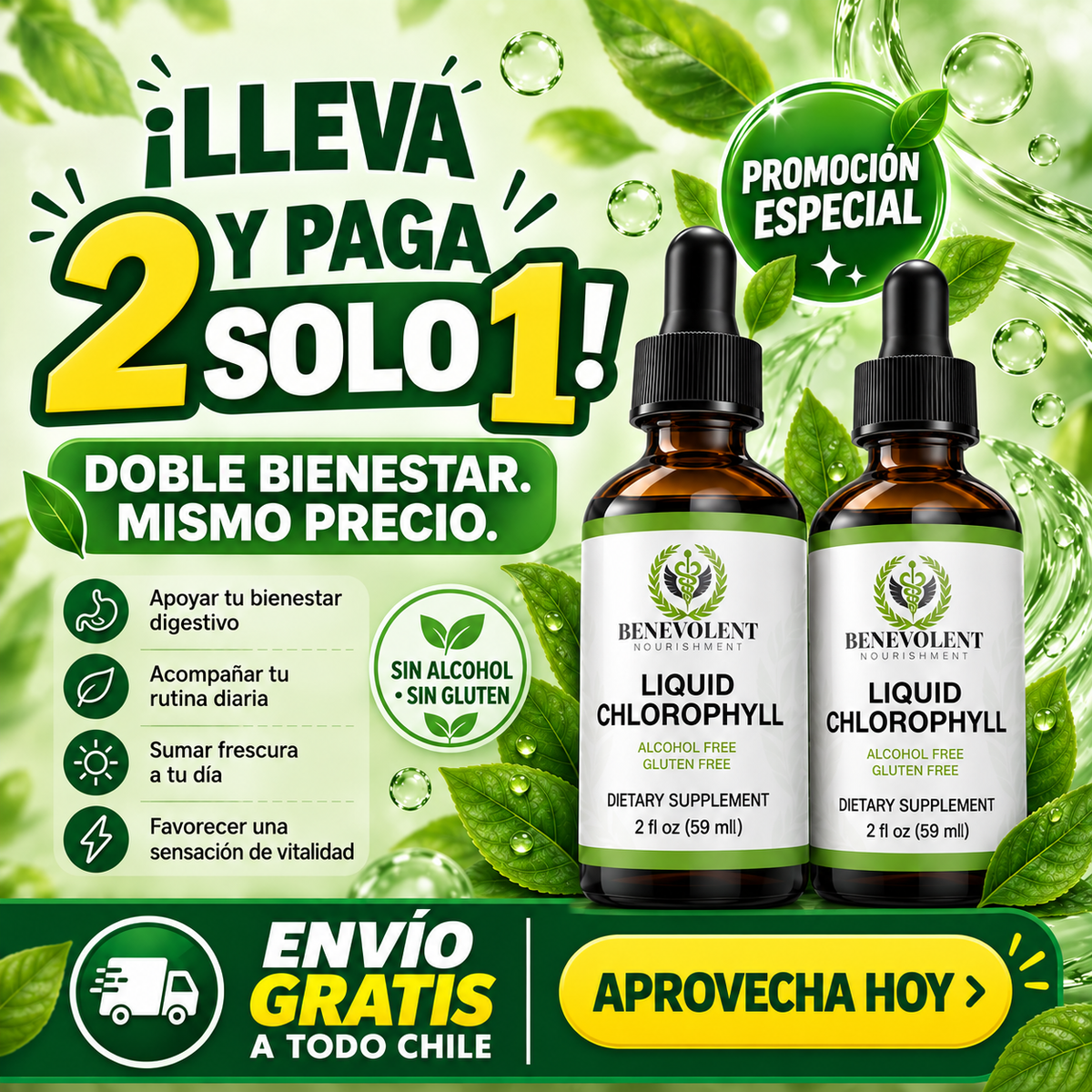 CLOROFILA BENEVOLENT X 60 ML